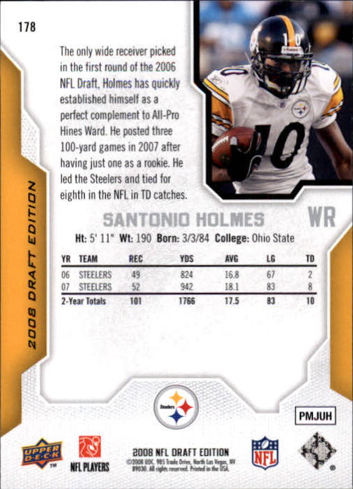 A2041- 2008 Upper Deck Draft Edition FB #s 1-250 -You Pick- 15+ FREE US SHIP - Picture 349 of 481