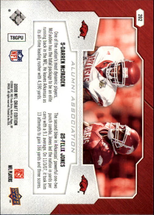 A2041- 2008 Upper Deck Draft Edition FB #s 1-250 -You Pick- 15+ FREE US SHIP - Picture 393 of 481