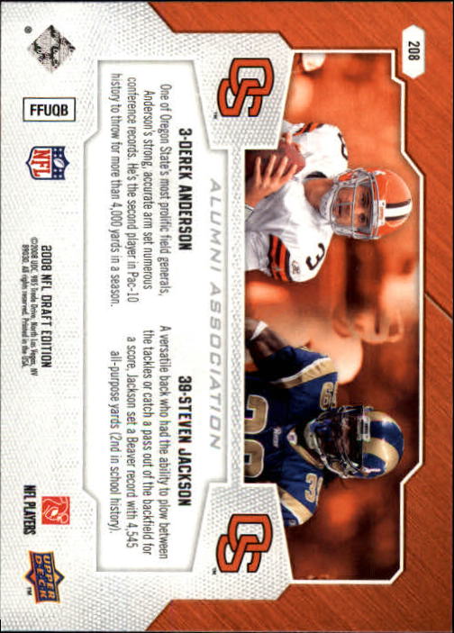 A2041- 2008 Upper Deck Draft Edition FB #s 1-250 -You Pick- 15+ FREE US SHIP - Picture 405 of 481