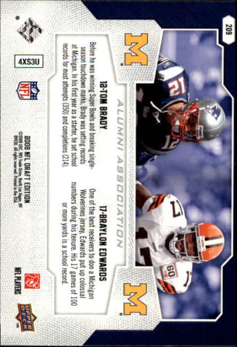 A2041- 2008 Upper Deck Draft Edition FB #s 1-250 -You Pick- 15+ FREE US SHIP - Picture 407 of 481