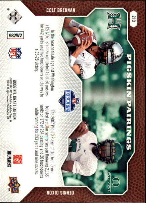 A2041- 2008 Upper Deck Draft Edition FB #s 1-250 -You Pick- 15+ FREE US SHIP - Picture 413 of 481