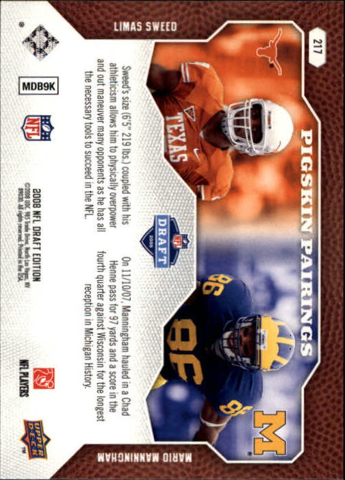 A2041- 2008 Upper Deck Draft Edition FB #s 1-250 -You Pick- 15+ FREE US SHIP - Picture 421 of 481