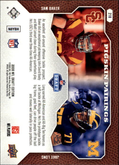 A2041- 2008 Upper Deck Draft Edition FB #s 1-250 -You Pick- 15+ FREE US SHIP - Picture 423 of 481