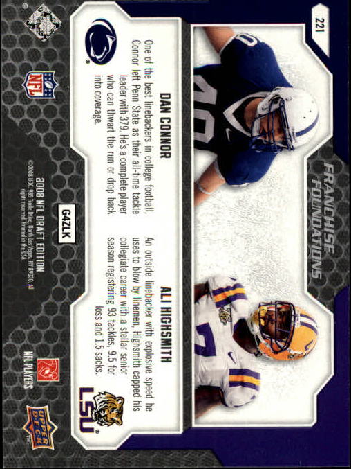 2008 Draft Edition (Upper Deck) Football "Main Set" Cards #1 to #250 - Picture 341 of 385