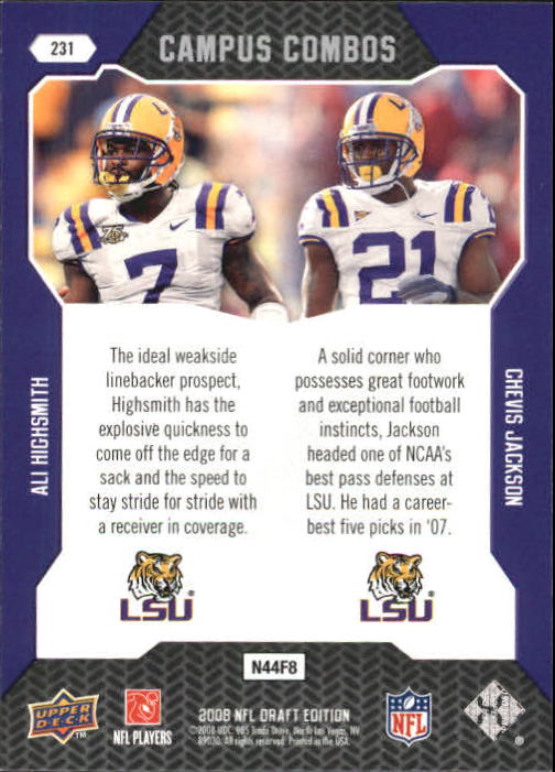 A2041- 2008 Upper Deck Draft Edition FB #s 1-250 -You Pick- 15+ FREE US SHIP - Picture 447 of 481