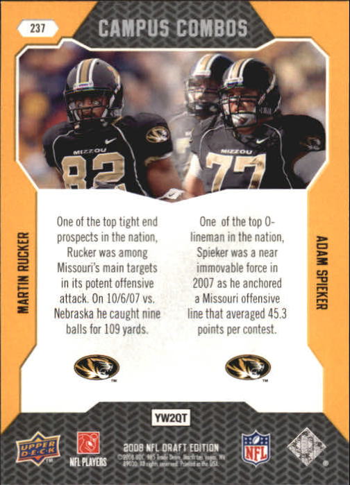 A2041- 2008 Upper Deck Draft Edition FB #s 1-250 -You Pick- 15+ FREE US SHIP - Picture 459 of 481
