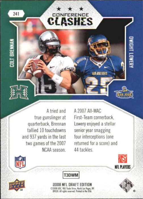 2008 Draft Edition (Upper Deck) Football "Main Set" Cards #1 to #250 - Picture 371 of 385