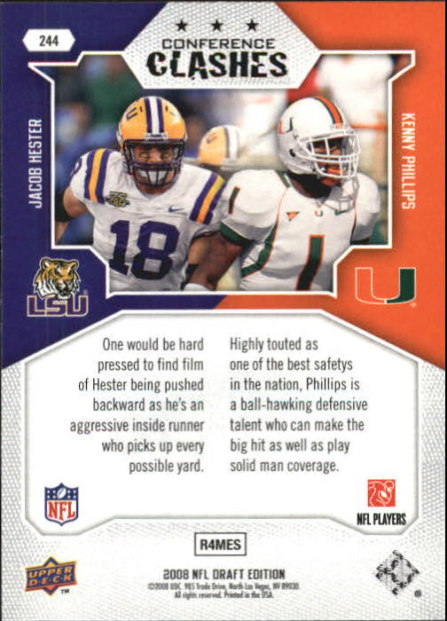 A2041- 2008 Upper Deck Draft Edition FB #s 1-250 -You Pick- 15+ FREE US SHIP - Picture 469 of 481
