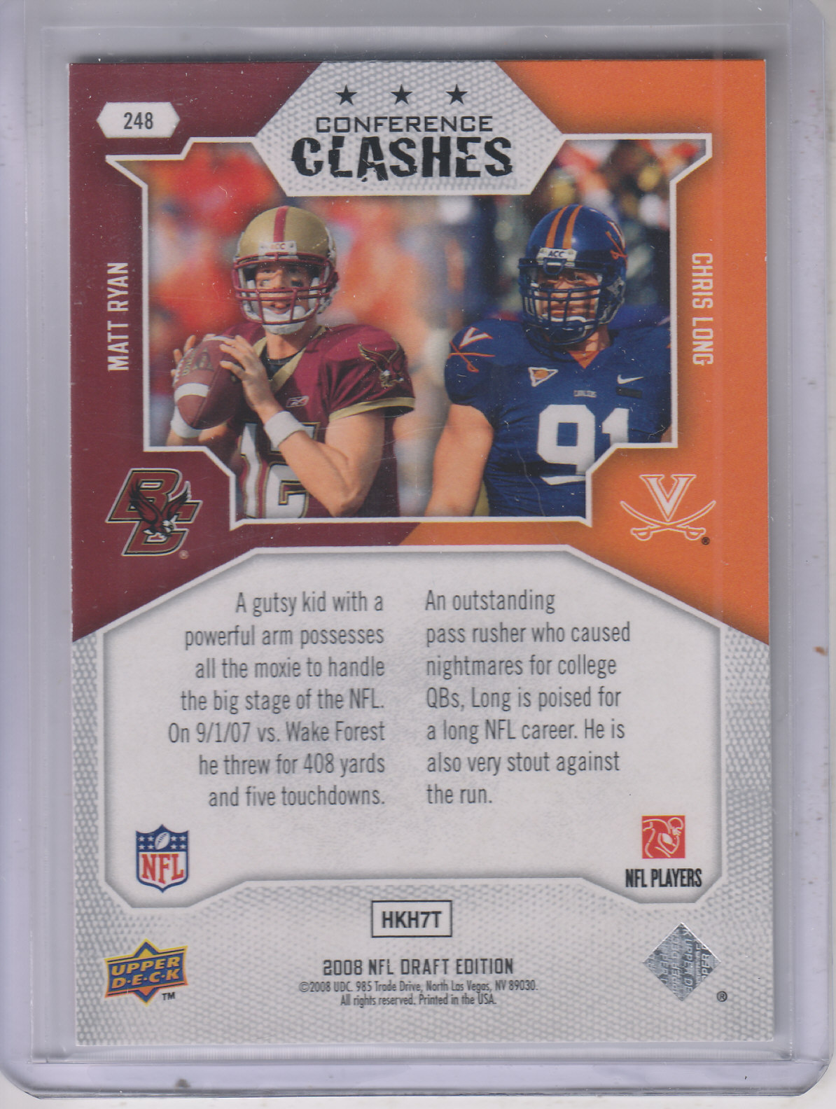 A2041- 2008 Upper Deck Draft Edition FB #s 1-250 -You Pick- 15+ FREE US SHIP - Picture 477 of 481