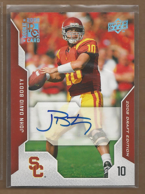 2008 Upper Deck Draft Edition Autographs #52 John David Booty
