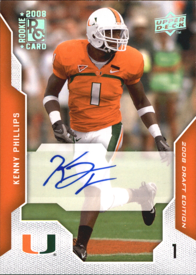 2008 Upper Deck Draft Edition Autographs #60 Kenny Phillips