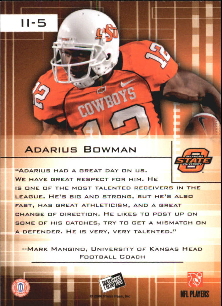 2008 Press Pass SE Football "Insert and Parallel" Cards - Picture 19 of 53