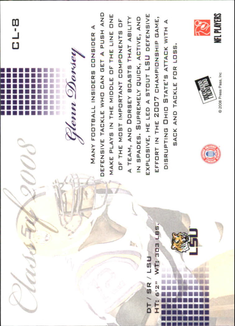 2008 Press Pass SE Football "Insert and Parallel" Cards - Picture 5 of 53