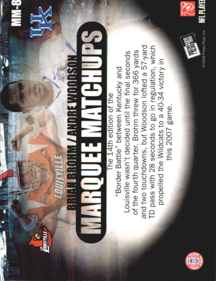 2008 Press Pass SE Football "Insert and Parallel" Cards - Picture 49 of 53
