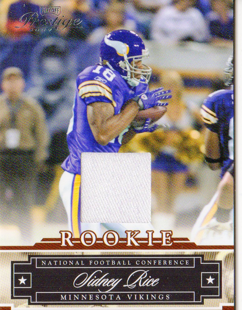2008 Playoff Prestige Rookie Review Materials #166 Sidney Rice