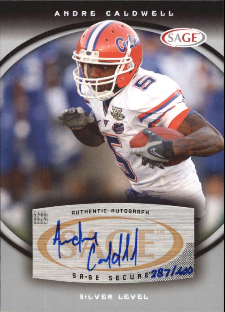 2008 SAGE Autographs Silver #9 Andre Caldwell
