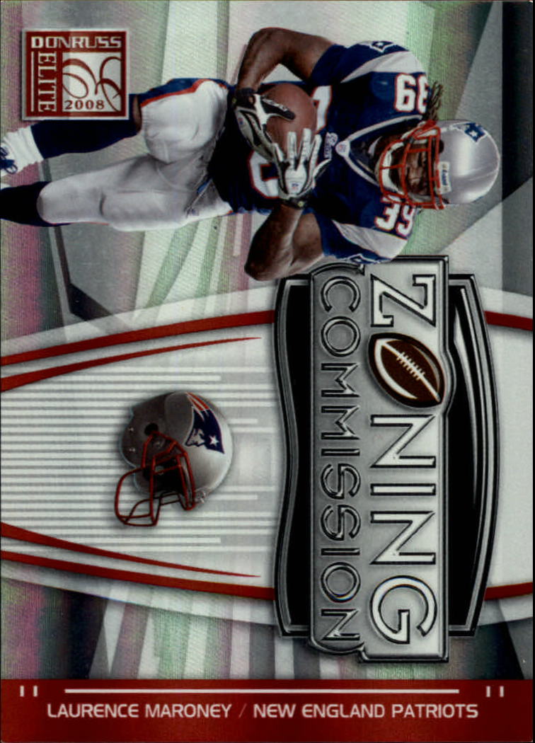 2008 Donruss Elite Zoning Commission Red #14 Laurence Maroney
