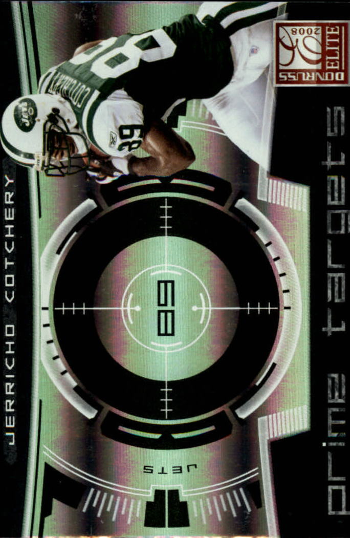 2008 Donruss Elite Prime Targets Black #25 Jerricho Cotchery