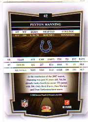 2008 Donruss Classics #42 Peyton Manning back image