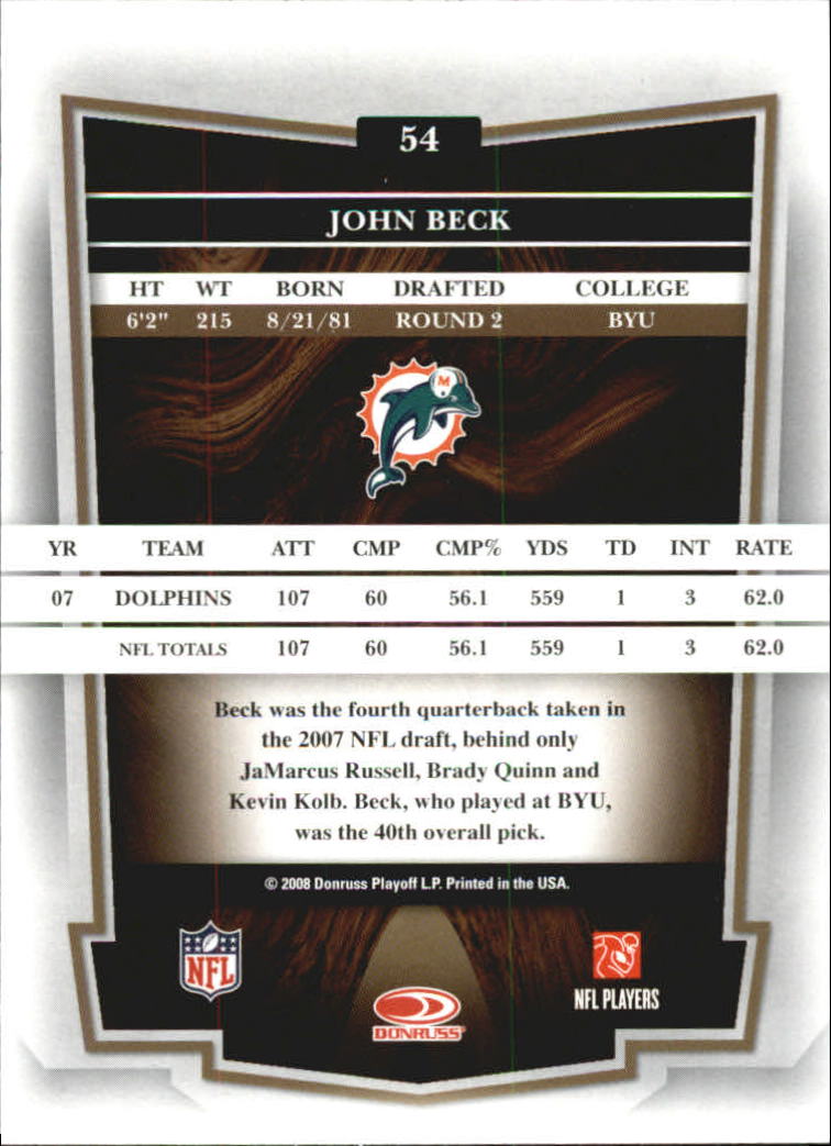 2008 Donruss Classics Football - Picture 105 of 268