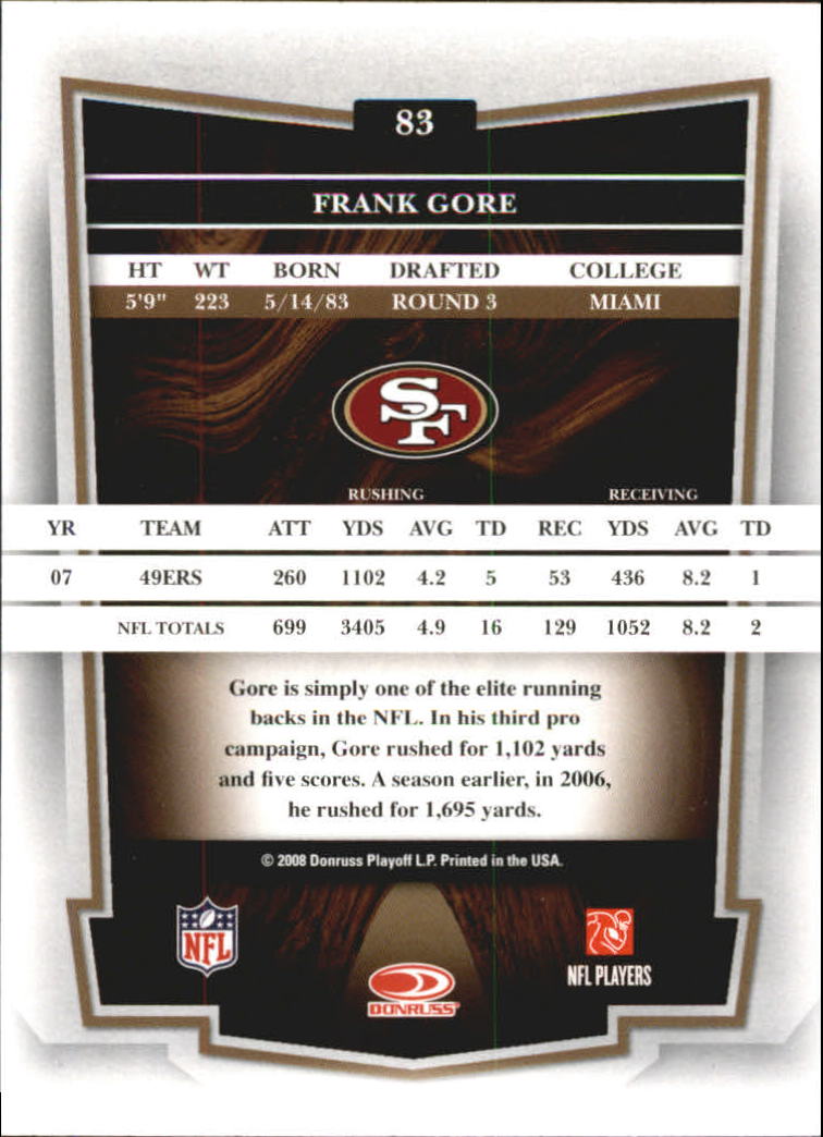 2008 Donruss Classics Football - Picture 159 of 268