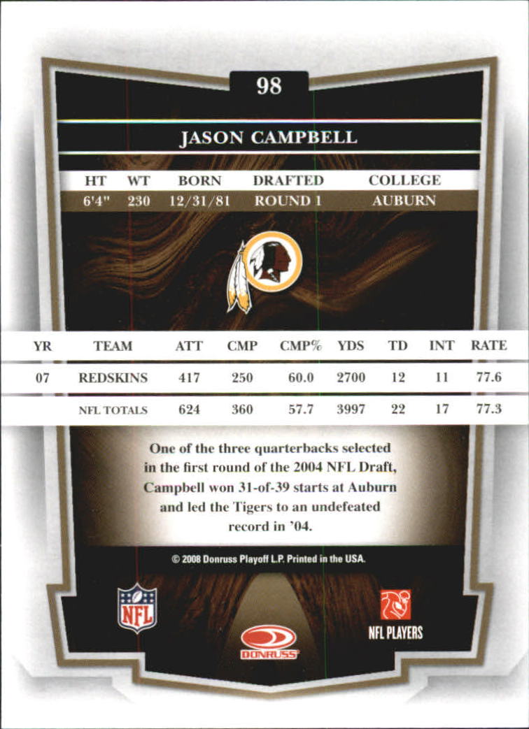 2008 Donruss Classics Football - Picture 189 of 268