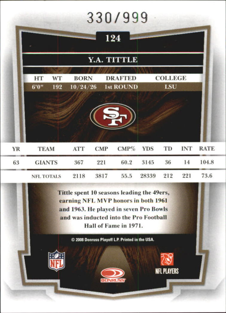 2008 Donruss Classics Football - Picture 197 of 268