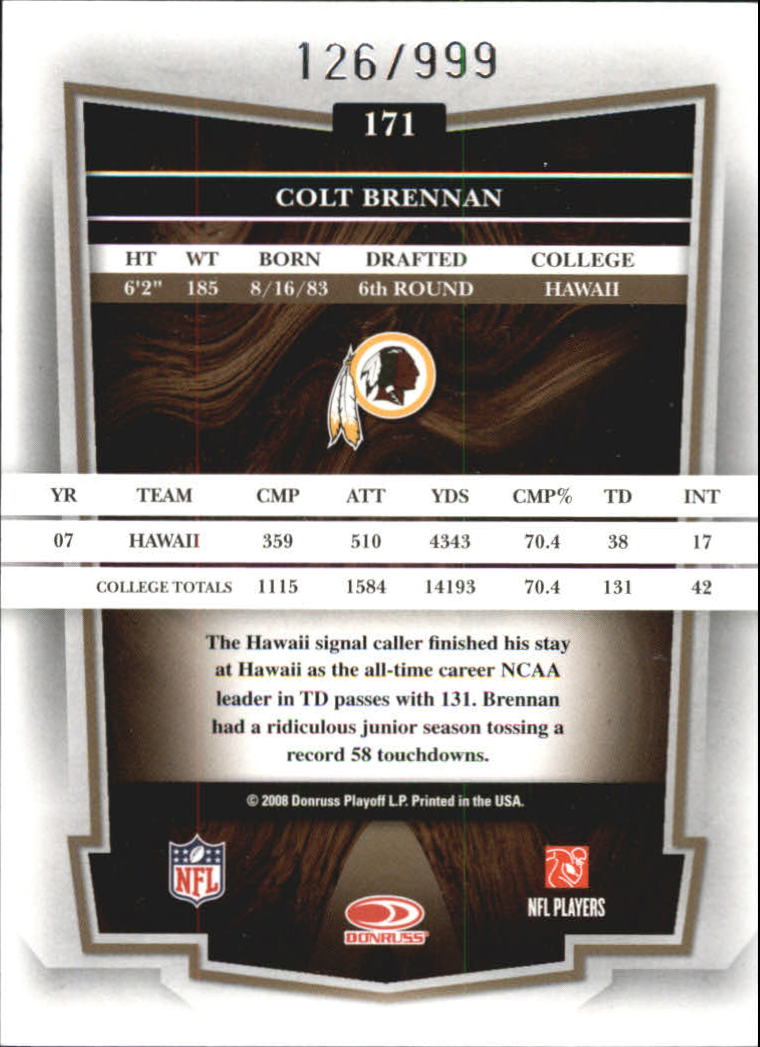 2008 Donruss Classics Football - Picture 205 of 268