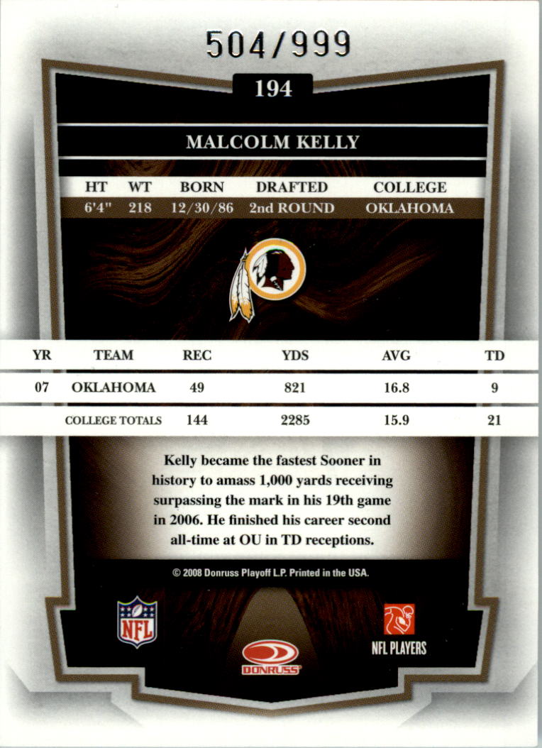 2008 Donruss Classics Football - Picture 213 of 268