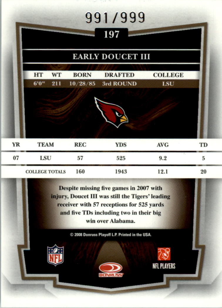 2008 Donruss Classics Football - Picture 215 of 268