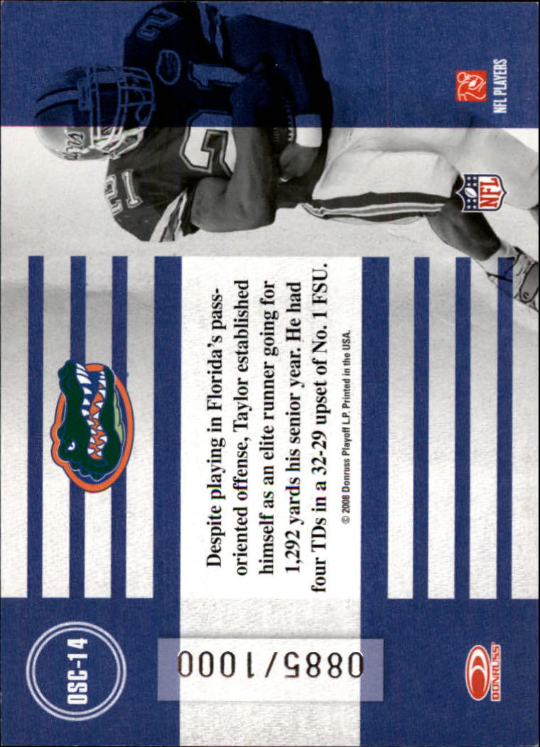 2008 Donruss Classics Old School Colors #14 Fred Taylor back image