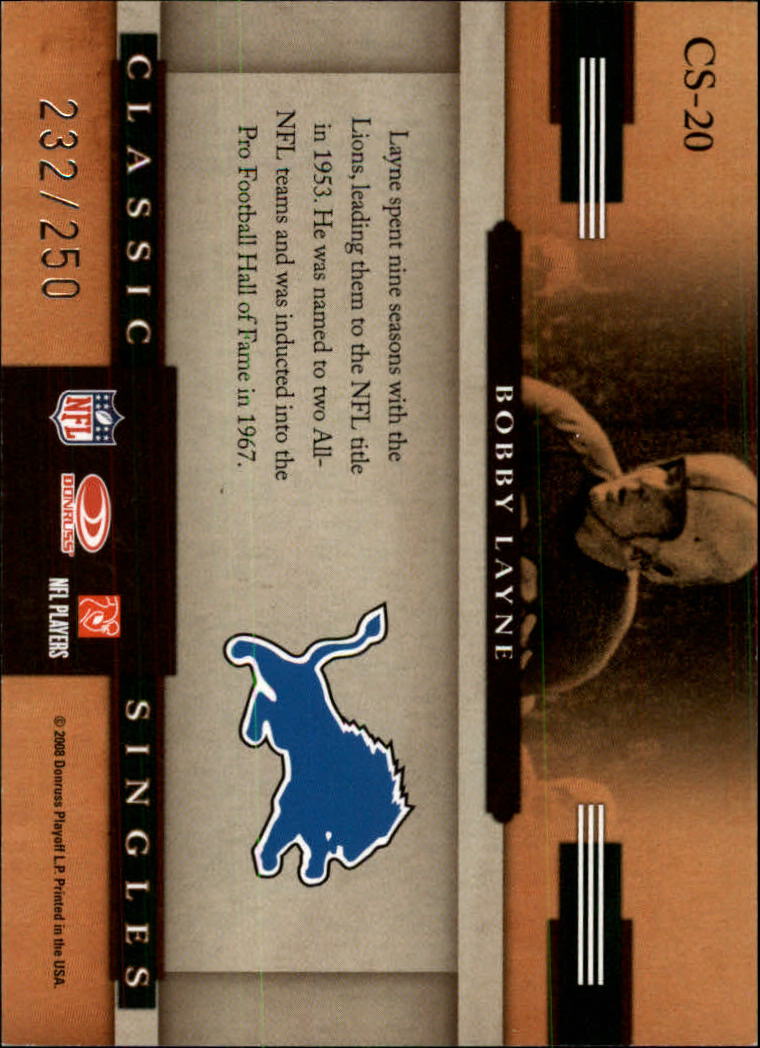 2008 Donruss Classics Football - Picture 229 of 268
