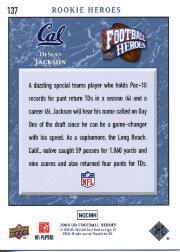 2008 Upper Deck Heroes Blue #137 DeSean Jackson