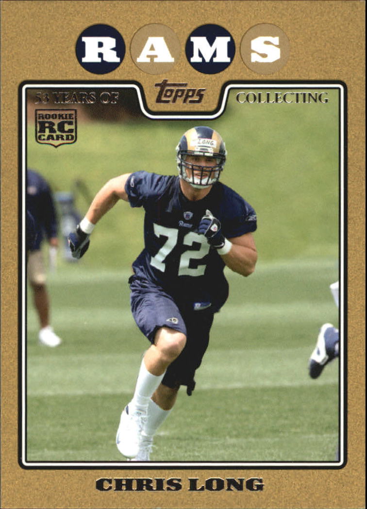 08 Topps Gold Border 401 Chris Long Nm Mt