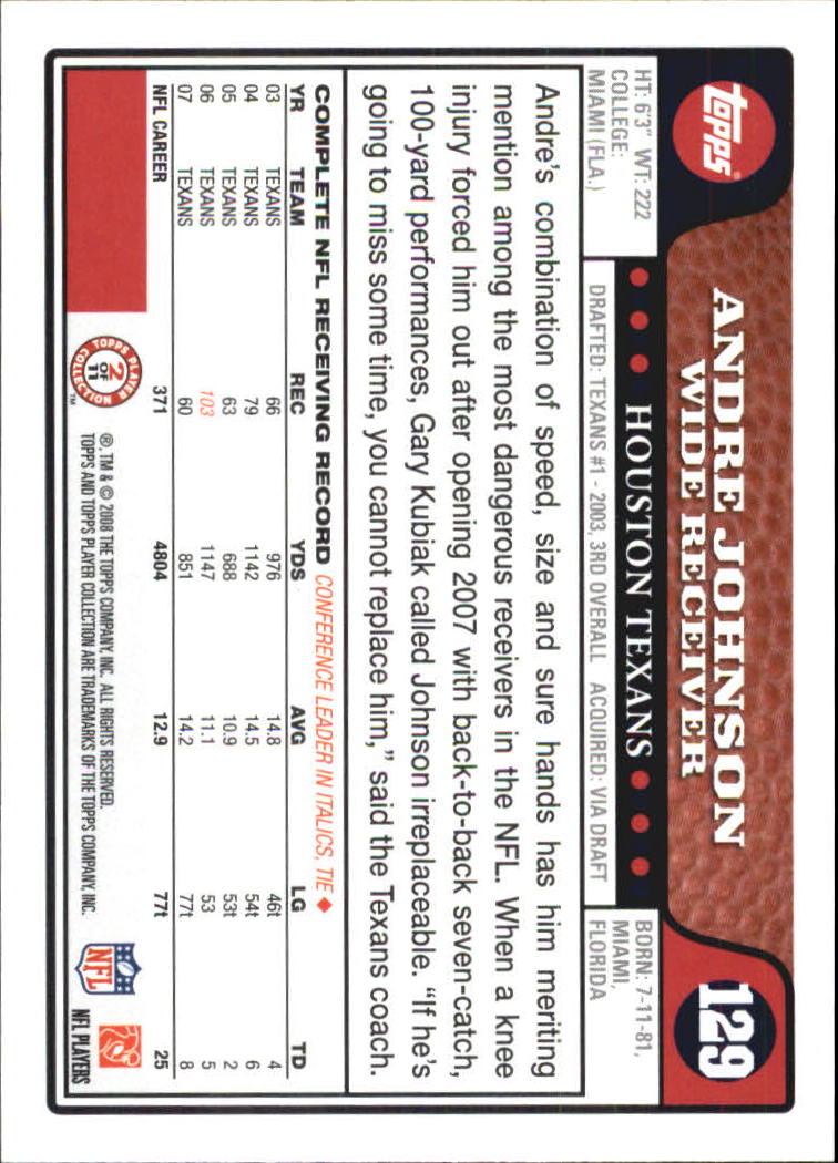 A0846- 2008 Topps Football Assorted Insert Cards -You Pick- 15+ FREE US SHIP - Picture 43 of 147