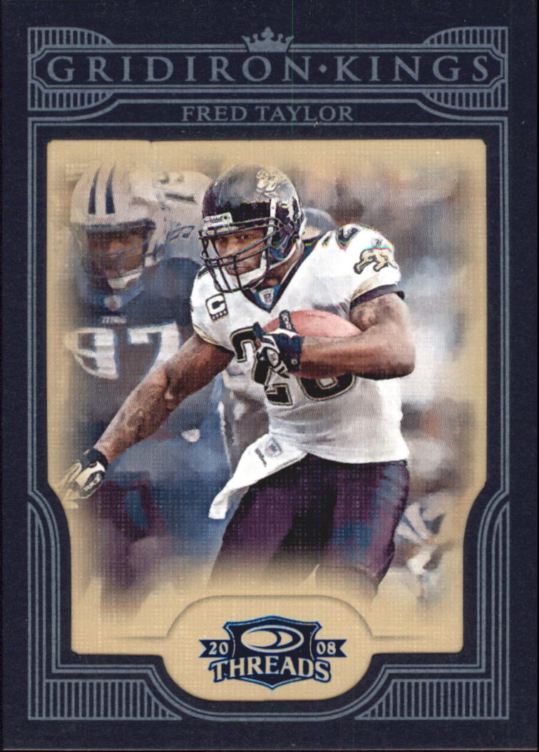 2008 Donruss Threads Pro Gridiron Kings Framed Blue #36 Fred Taylor
