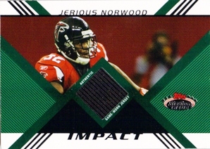 2008 Stadium Club Impact Relics #IRJN Jerious Norwood/549