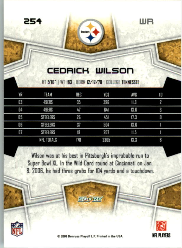 B4038- 2008 Score Football Cards 251-440 +Rookies -You Pick- 15+ FREE US SHIP - Picture 5 of 357