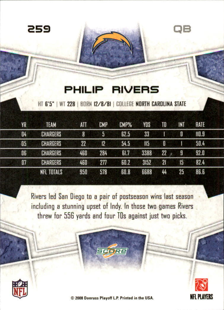 B4038- 2008 Score Football Cards 251-440 +Rookies -You Pick- 15+ FREE US SHIP - Picture 7 of 357