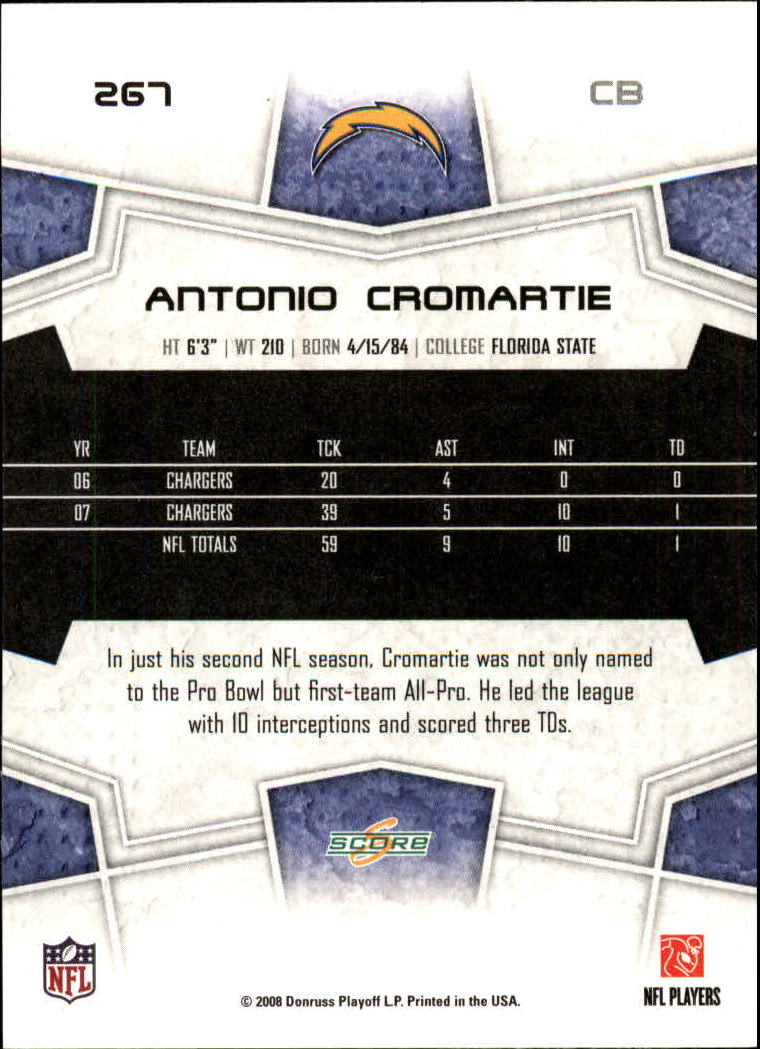 B4038- 2008 Score Football Cards 251-440 +Rookies -You Pick- 15+ FREE US SHIP - Picture 23 of 357