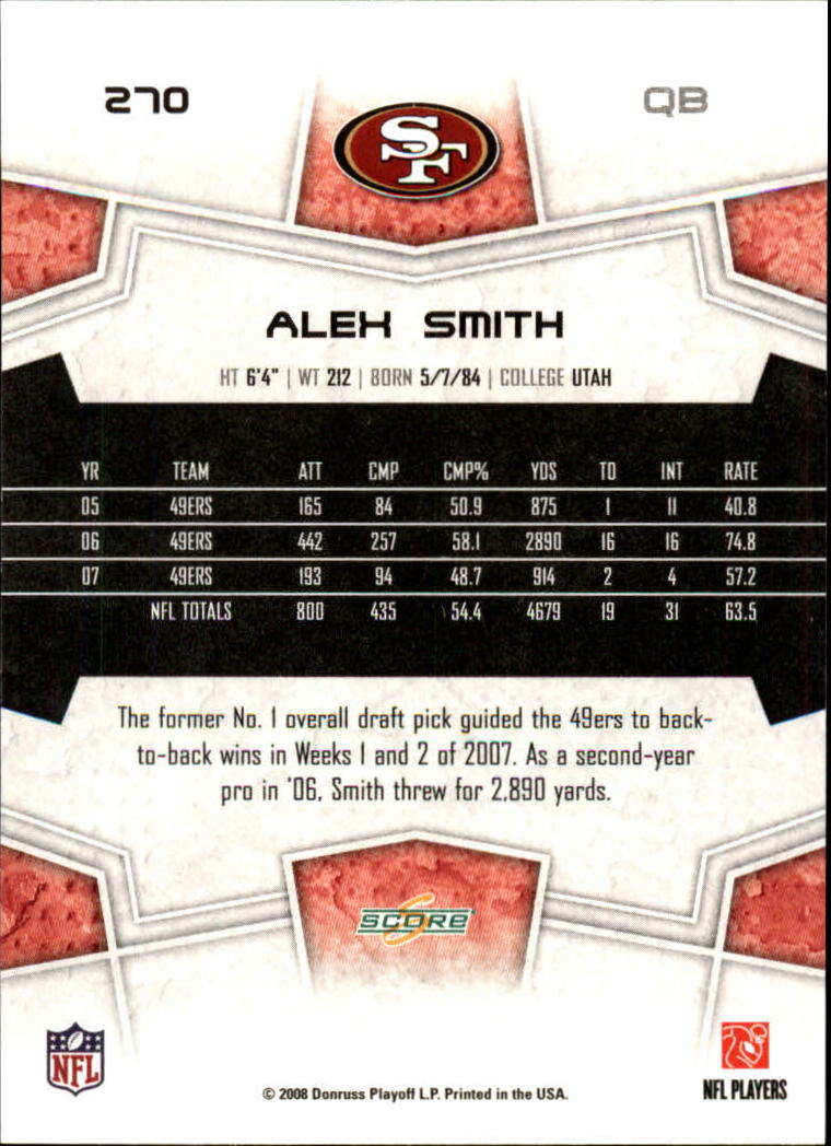 B4038- 2008 Score Football Cards 251-440 +Rookies -You Pick- 15+ FREE US SHIP - Picture 29 of 357