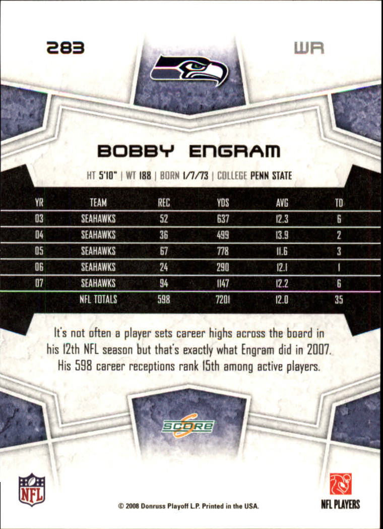 B4038- 2008 Score Football Cards 251-440 +Rookies -You Pick- 15+ FREE US SHIP - Picture 55 of 357