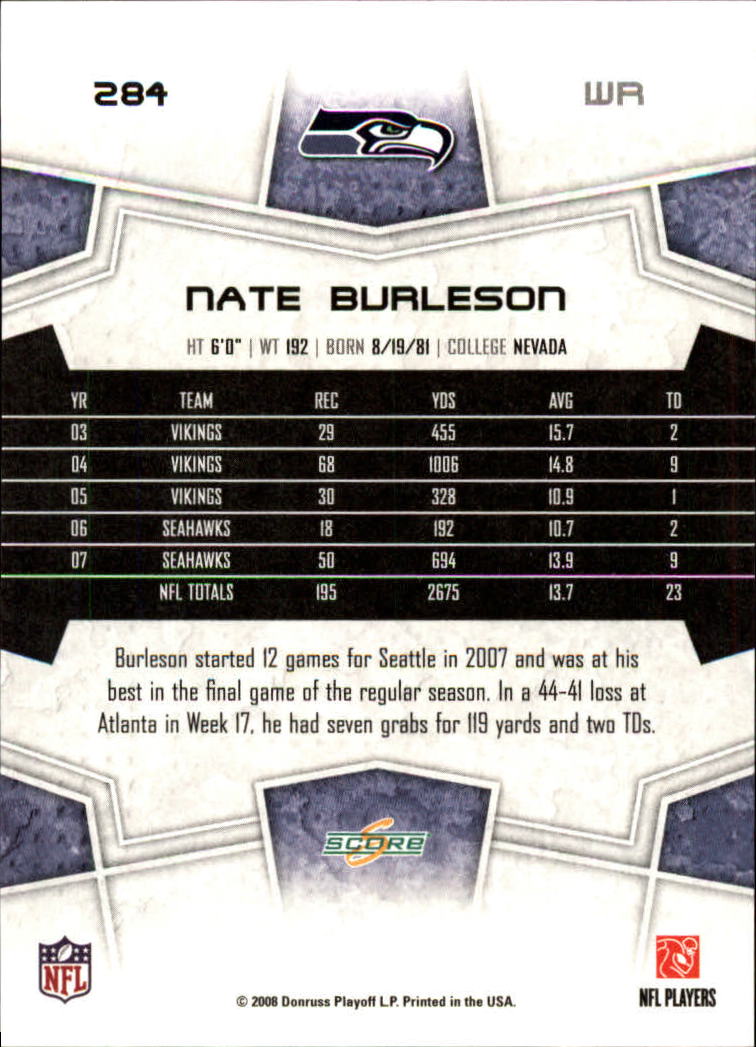 B4038- 2008 Score Football Cards 251-440 +Rookies -You Pick- 15+ FREE US SHIP - Picture 57 of 357