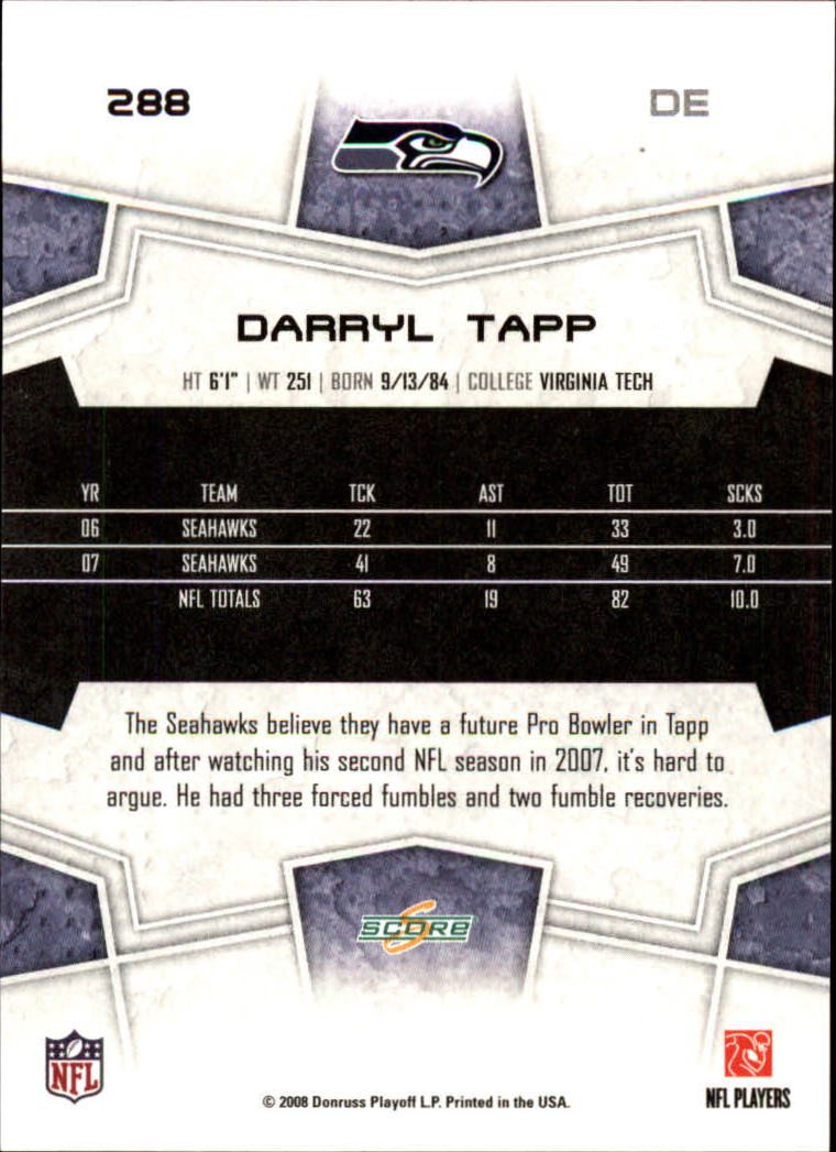 B4038- 2008 Score Football Cards 251-440 +Rookies -You Pick- 15+ FREE US SHIP - Picture 65 of 357