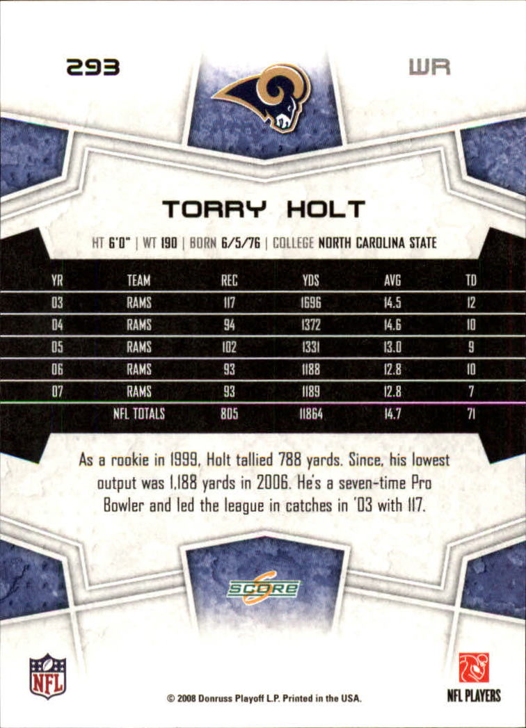 B4038- 2008 Score Football Cards 251-440 +Rookies -You Pick- 15+ FREE US SHIP - Picture 75 of 357