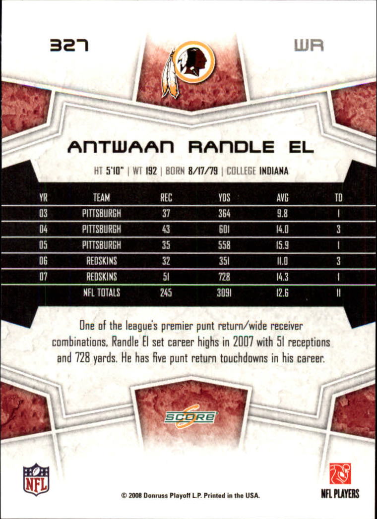 B4038- 2008 Score Football Cards 251-440 +Rookies -You Pick- 15+ FREE US SHIP - Picture 143 of 357