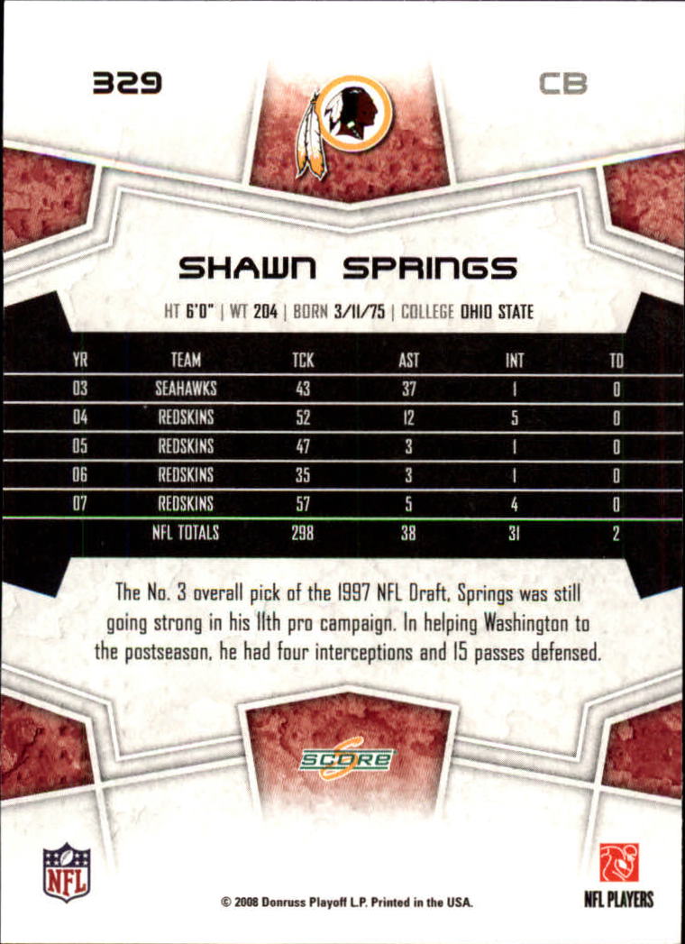 B4038- 2008 Score Football Cards 251-440 +Rookies -You Pick- 15+ FREE US SHIP - Picture 147 of 357