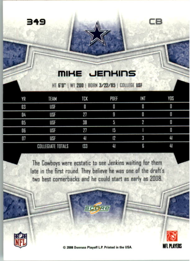 B4038- 2008 Score Football Cards 251-440 +Rookies -You Pick- 15+ FREE US SHIP - Picture 183 of 357