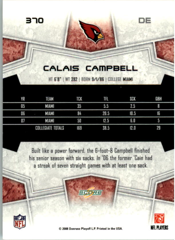 B4038- 2008 Score Football Cards 251-440 +Rookies -You Pick- 15+ FREE US SHIP - Picture 221 of 357