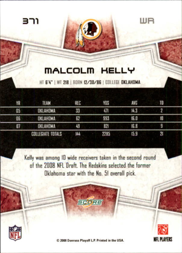 B4038- 2008 Score Football Cards 251-440 +Rookies -You Pick- 15+ FREE US SHIP - Picture 223 of 357